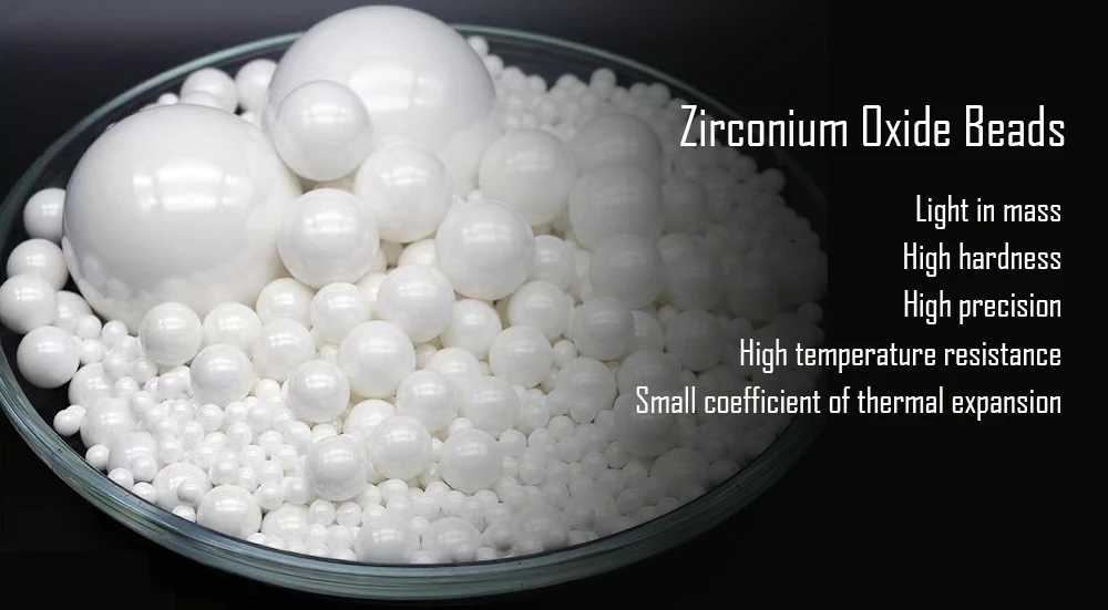 5mm 6.5mm 10mm 12mm Yttria Stabilized Zirconia White Ceramic Ball/beads Zirconia Beads Zirconium Oxide Beads -1-