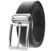 chrome buckle + black belt