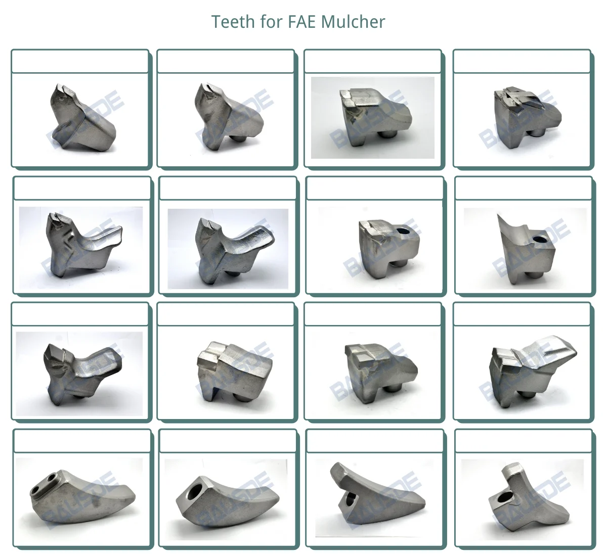 Fae Forestry Mulcher Teeth Type B/3 Carbide Tipped Replacement Teeth