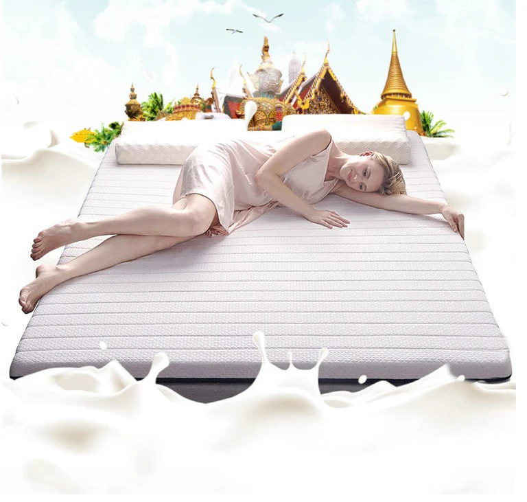 Luxury compress roll hotel blue gel memory form mattress