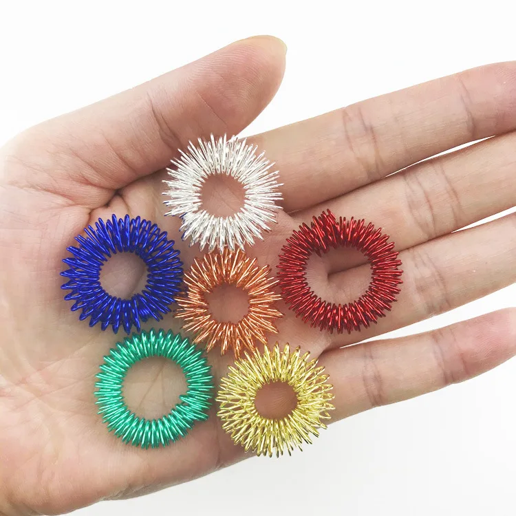 Alibaba.com: SC jewelry HX-758 Spiky Sensory Finger Rings, metal fidget ...