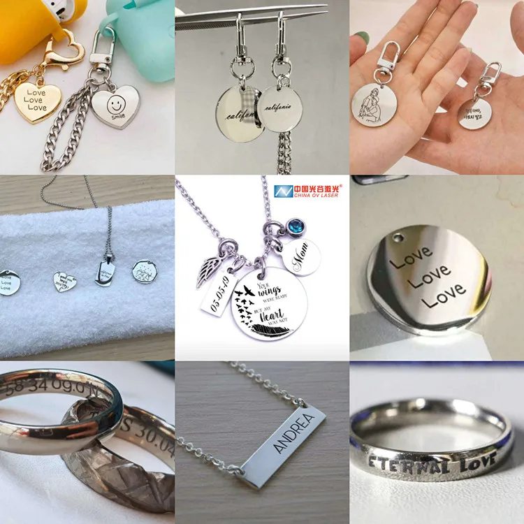 Small Fiber Laser Engraving Machine with Enclosure Jewelry Laser Engraver Laser Cutting Gold Jewelry Machine