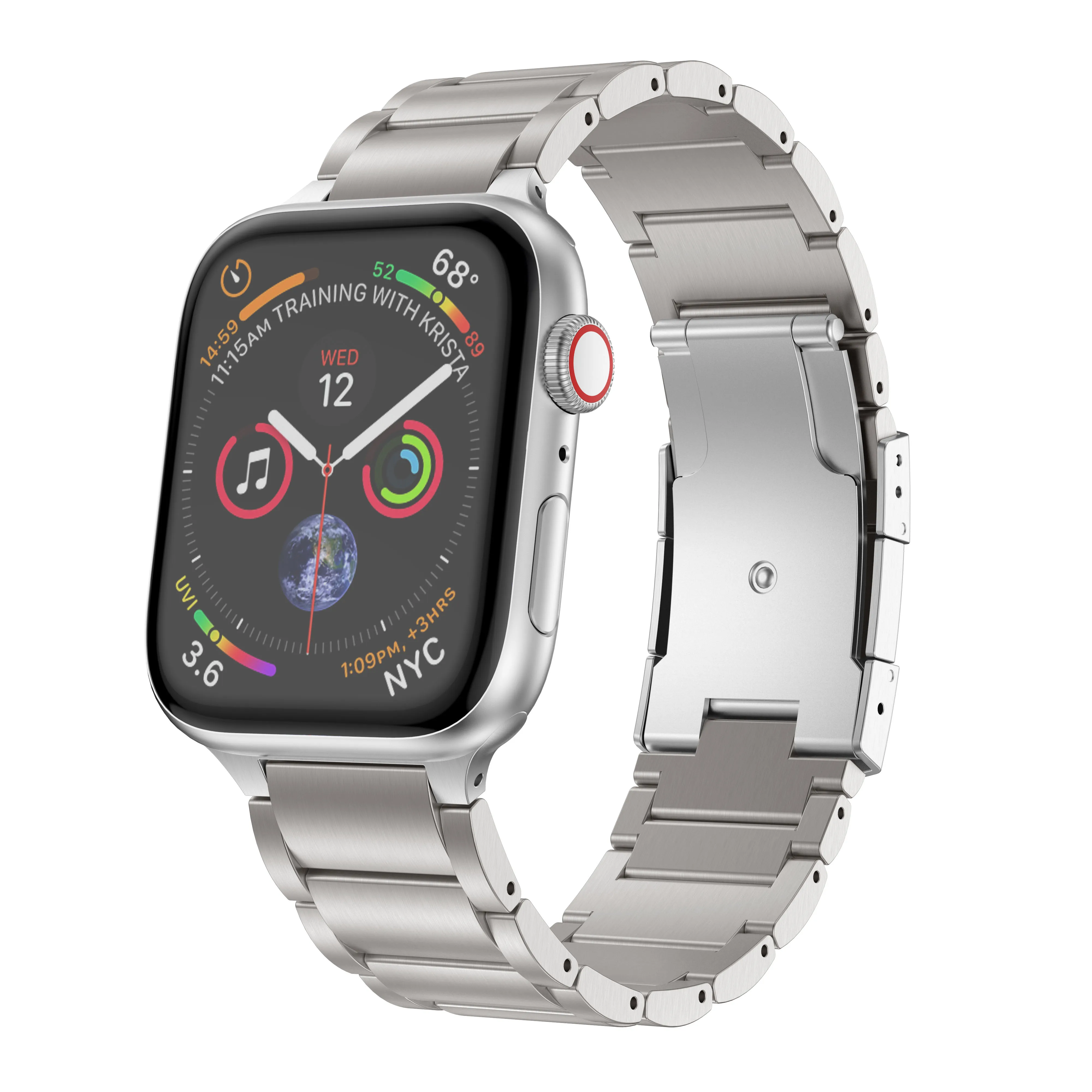 Watch Strap For Apple Watch Ultra Titanium Band 49mm,Titanium Bands Alloy Metal Watch Strap