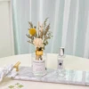 Poire anglaise et freesia