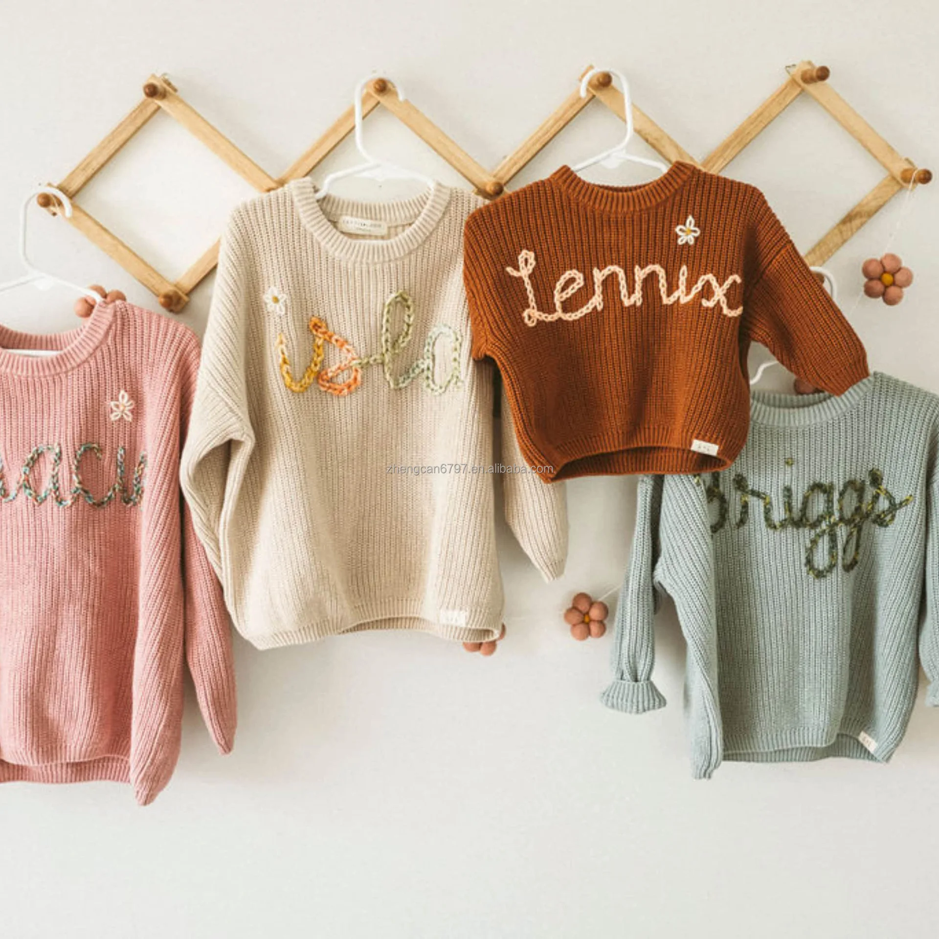 Baby Knit Sweater Multicolor Personalized Name Wholesale Children