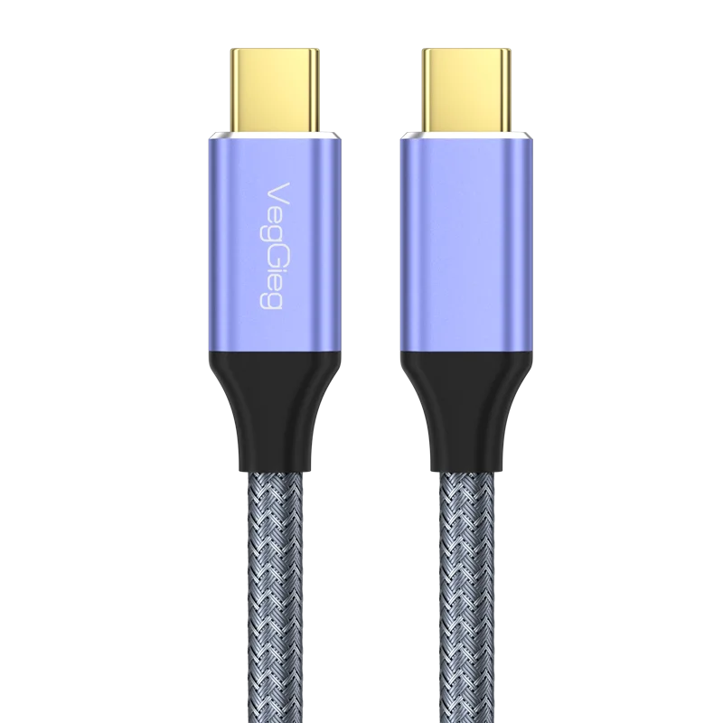 VegGieg USB 3.1 Type-C USB-C Male to Female 3.5 mm AUX Audio Adapter, Earphone Nylon Braided Adapter 5cm, V-S103