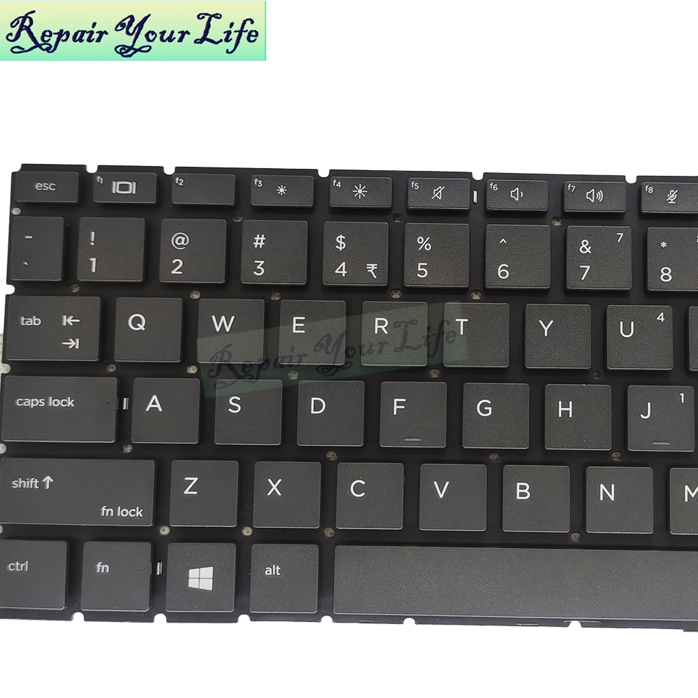 Laptop Replacement US Layout with Backlit Keyboard for HP Probook 440 G6 445 G6 Black