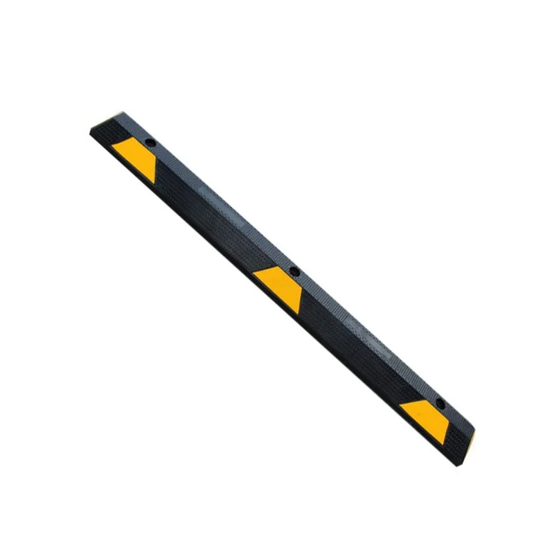 550 мм/1650 мм сверхпрочный гибкий светоотражающий автомобильный резиновый панцирный блок с желтой и черной полосой для стояночных колес