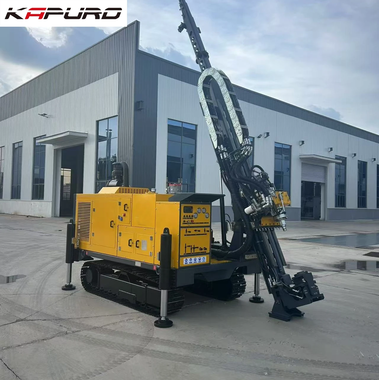 product kapuro kp 1200 new full hydraulic diesel powered 1200mm high efficiency drill rig motor gear pump multi function mining bore-14
