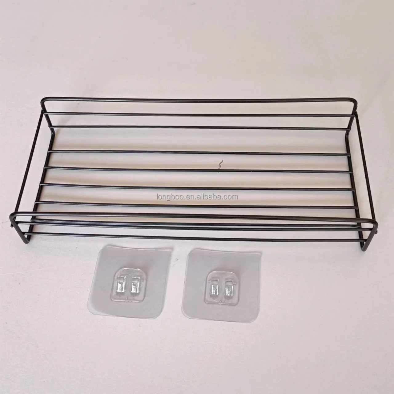 Wall Mount Rack Triangle Wall Mounted Square Shelf Perforation-Free Triangle Storage Rack ...