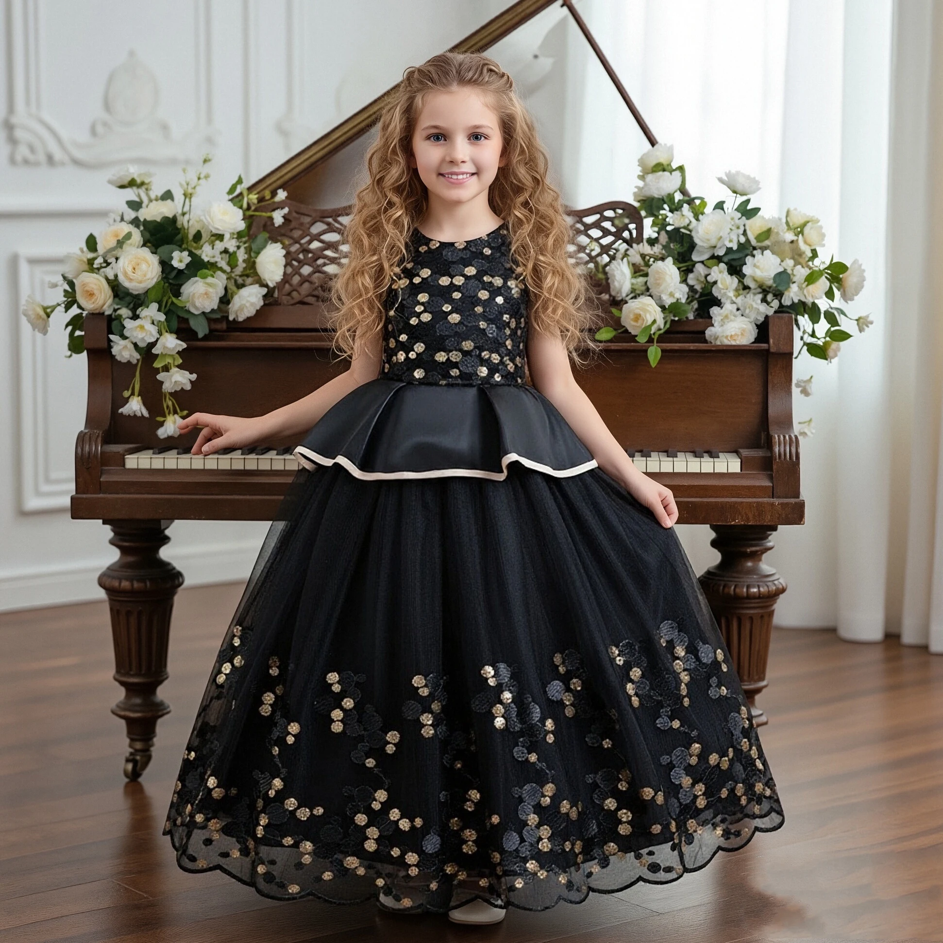 10 Year Girl Dress For Wedding European Style Fluffy Summer Dresses For  Girls Of 10 Year