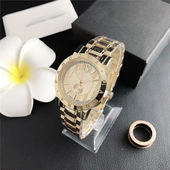 Factory Spot Wholesale Ladies Quartz Watch New Women's Fashion Style Business Jewelry Watch Stainless Steel Strap Leather Band