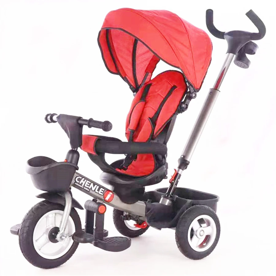 Latest Multifunction 4 in 1 Toys Baby Foot Tricycle With Bottle Holder  Mini Push 3 Wheel Kids Ride on Toys Baby Stroller Trike