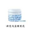 เชือกรองเท้าลายดอกมะม่วงหิมพานต์สีฟ้าไล่เฉด