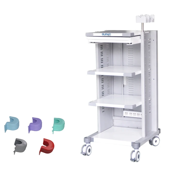 3 Layer 4 Layer Wholesale Endoscope Equipment Cart Medical Transportation Endoscopy Trolley
