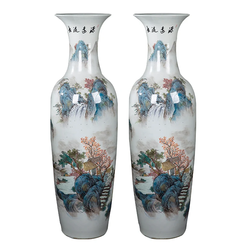 Luxury Hand Made Antique Floor Vase Large Home Decorative Porcelain Big