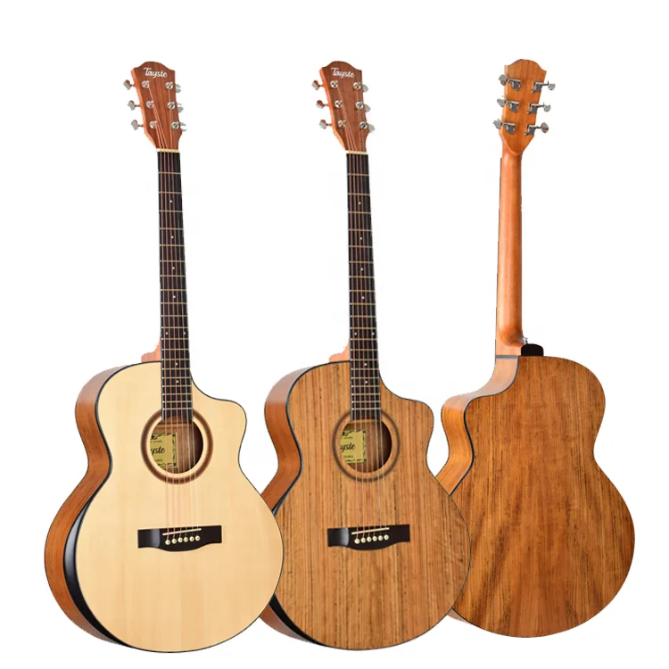 Tayste 40 Inch Acoustic Guitar with Armrest - Optional Pick-up