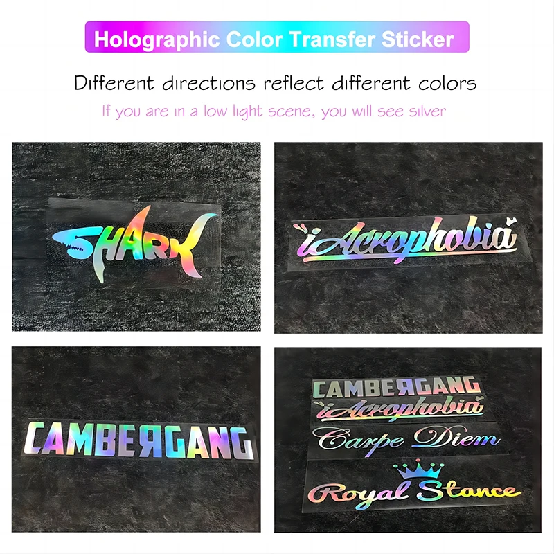 Custom 3D Logo Stickers - Holographic UV Transfer Labels