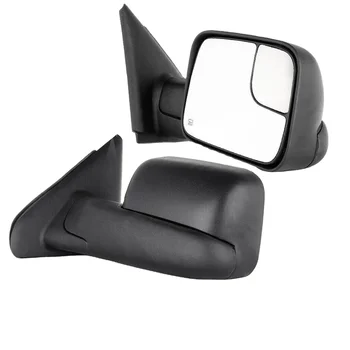 Car Towing Mirrors Power Heated Door Mirror for Dodge 02-08 Ram 1500 2500 3500 Folding Side View Mirrors