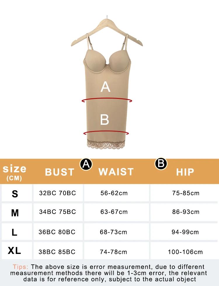 Women Full Slip With Bra Ladies Slimming Under Dress Body Shaper Women Under Skirt Slimming