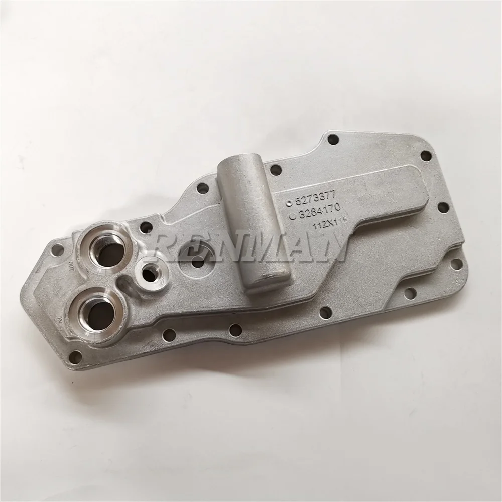 Cummins 6BT ISBe Engine Parts Lubricating Oil Cooler Cover 5273377 