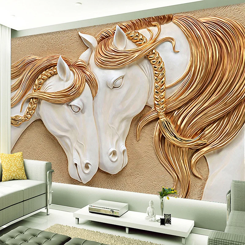 Canvas Glossy Decorative 3D Wallpaper