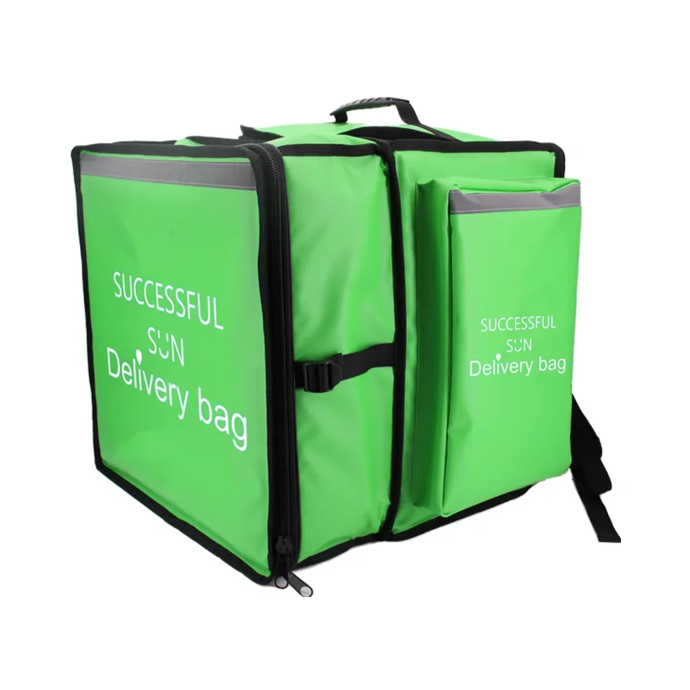 Expandable Food Delivery Backpack Large Capacity  Insulated Food Delivery Bag Cooler Backpack