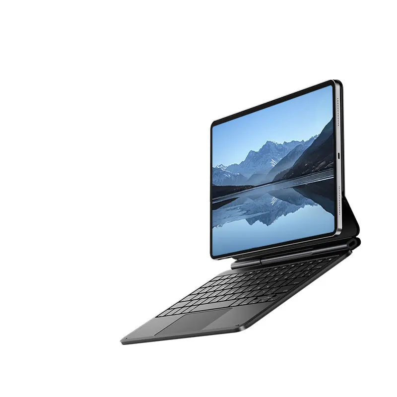 Teclado mágico magnético de gama alta de aluminio para iPad de 10,9/11 pulgadas, con Bluetooth inalámbrico, soporte flotante y touchpad, funda tipo folio
