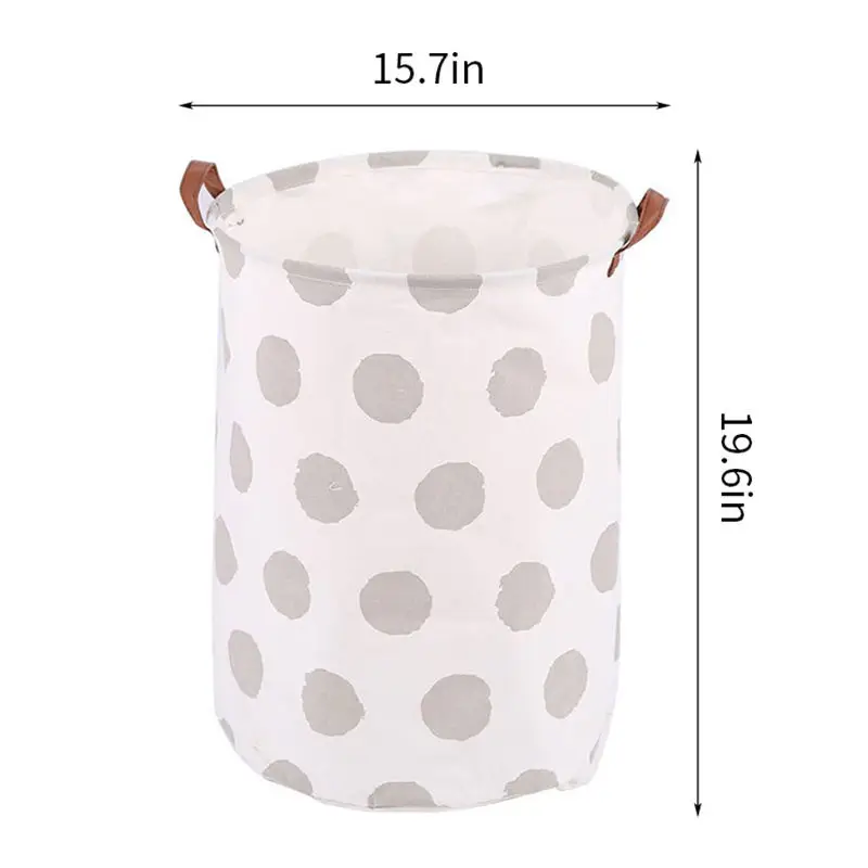Waterproof Portable Foldable Collapsible Laundry Hamper Dirty Clothes Storage Cotton Laundry Basket