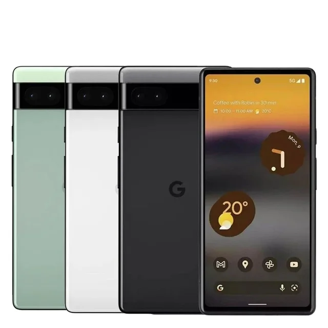 Original for Google Pixel 6a 5G 6.1" 6GB RAM 128GB ROM NFC Google Tensor eSIM Octa Core Unlocked Android pixel2  pixel6 pro 7pro
