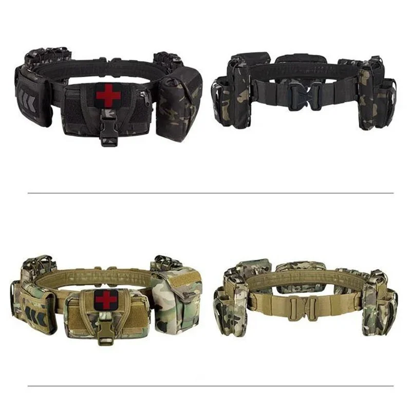Hiking Training Quick-release Buckle Hunting Tactics Duty Security High Density Material Traffic Tactical Wear-resistant Belt