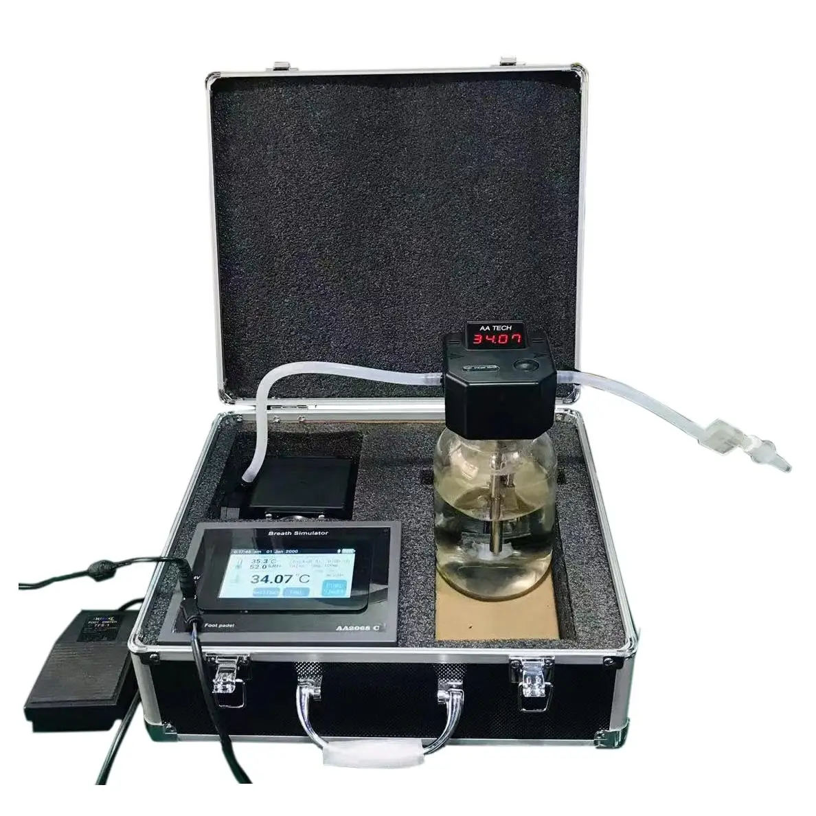 Colour Alcohol Breath test Simulator with Touch Display AA2068 Alcohol Tester and Accurate to  2 Decimal Point