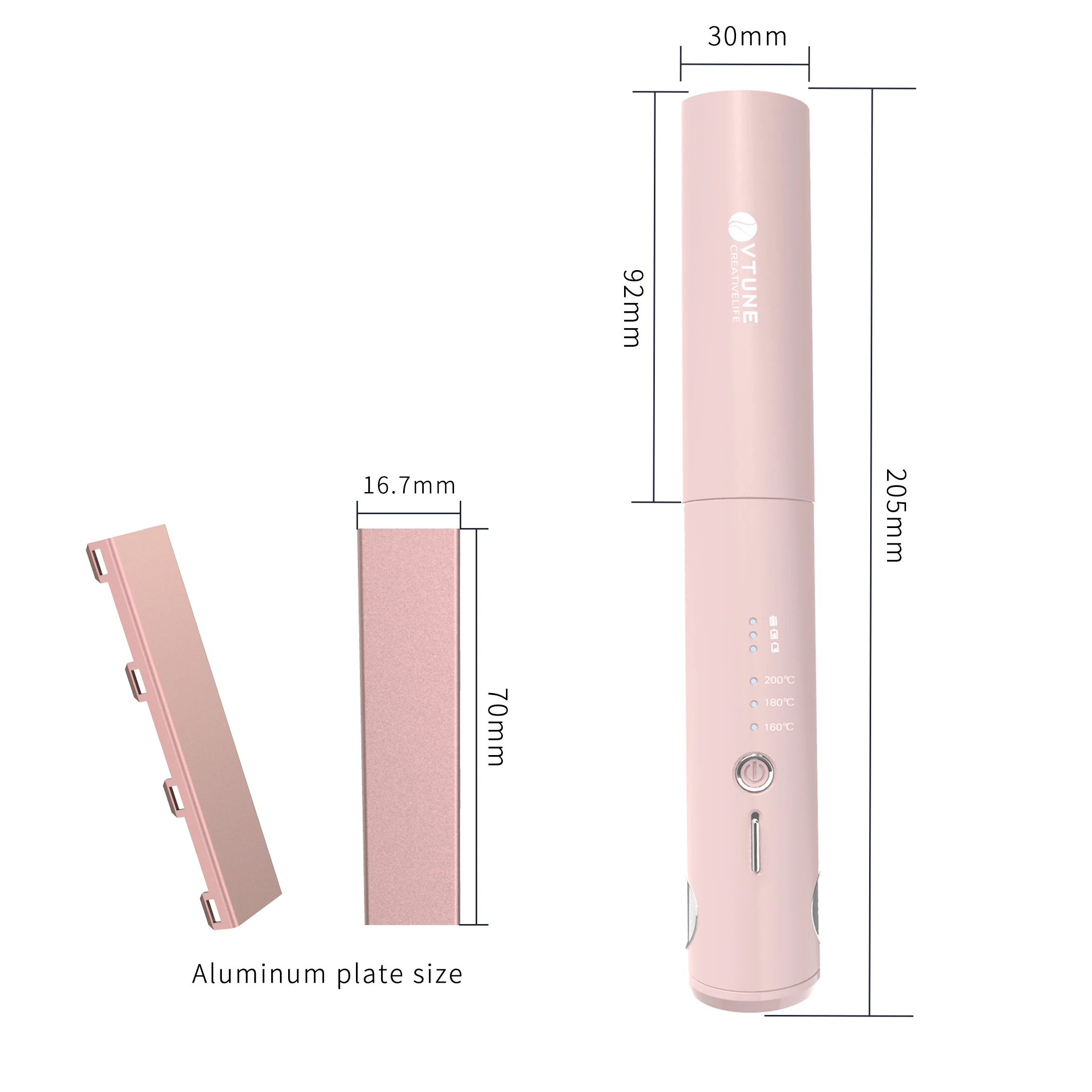 curling iron wireless