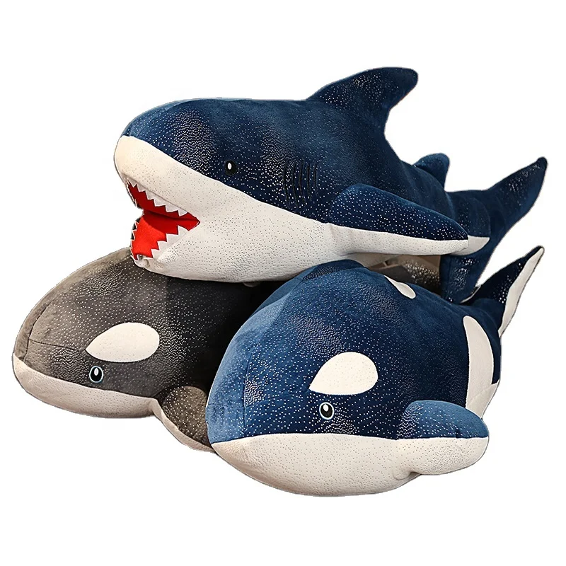 Cheap Blue Whale Shark Sea Animal Sealife Pillow Toys