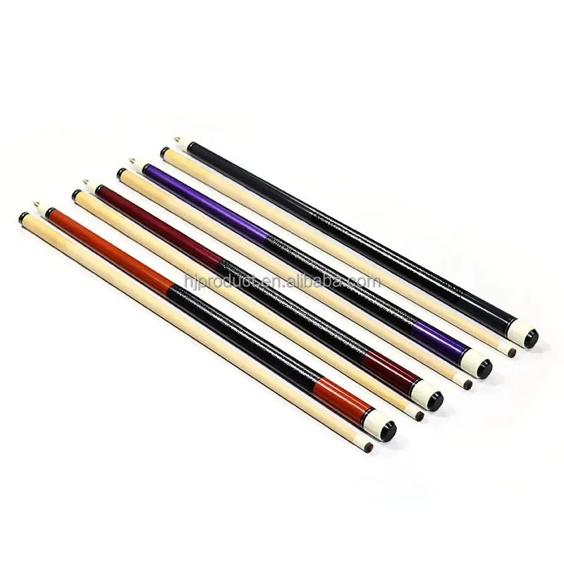 2023 New Super Premium Quality Billiard 2 Pieces Carbon Shaft Maple Wood Butt Pool Cue 58