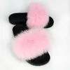 Pink lady fur slipper