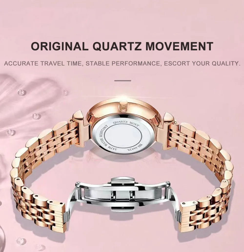 Poedagar 719 Women's Quartz Watch Reloj Mujer Woman Relojes Femeninos Fashion Temperament Small and Delicate Waterproof Watch