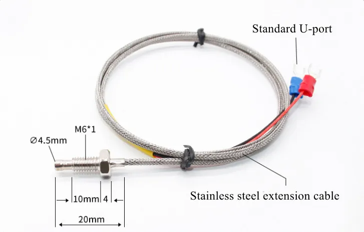 Screw K/J Type Thermocouple