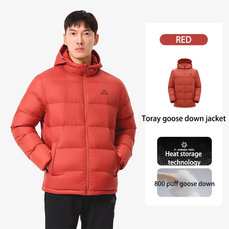 PELLIOT Padding Men Lightweight Down Puffer Winter Warm Foldable Casual Outdoor Ultralight White Goose Down Coats