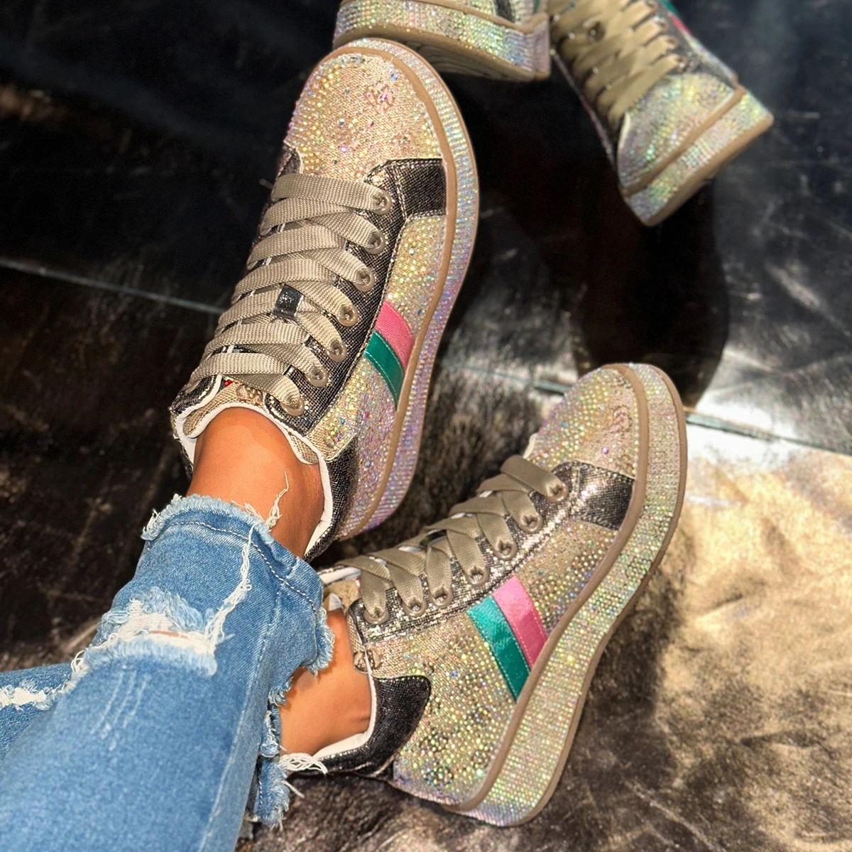 オリバーガル　正規品　Luxury Stacked Shoes Rose オリバーガル 正規品 Luxury Stacked Shoes Rose Oliver Gal O74