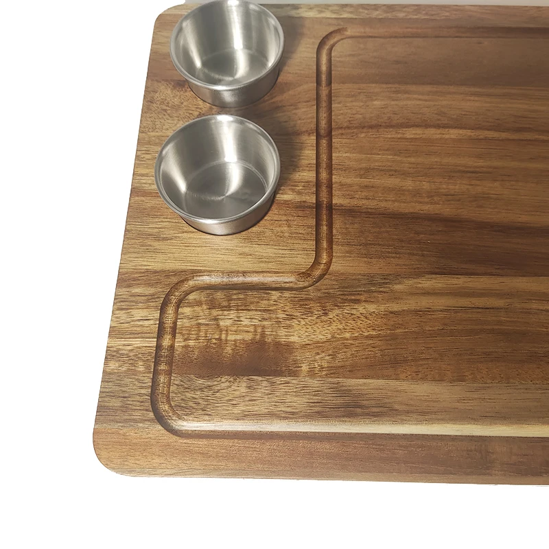 2023 Newest Design Custom Kitchen Function Acacia Wood Cheese Cutting