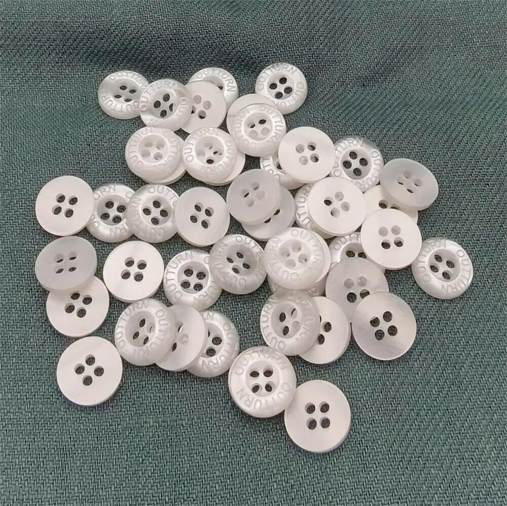 18l 4 Holes Strip White Pearl Resin Plastic Button For Shirt,Shirt ...