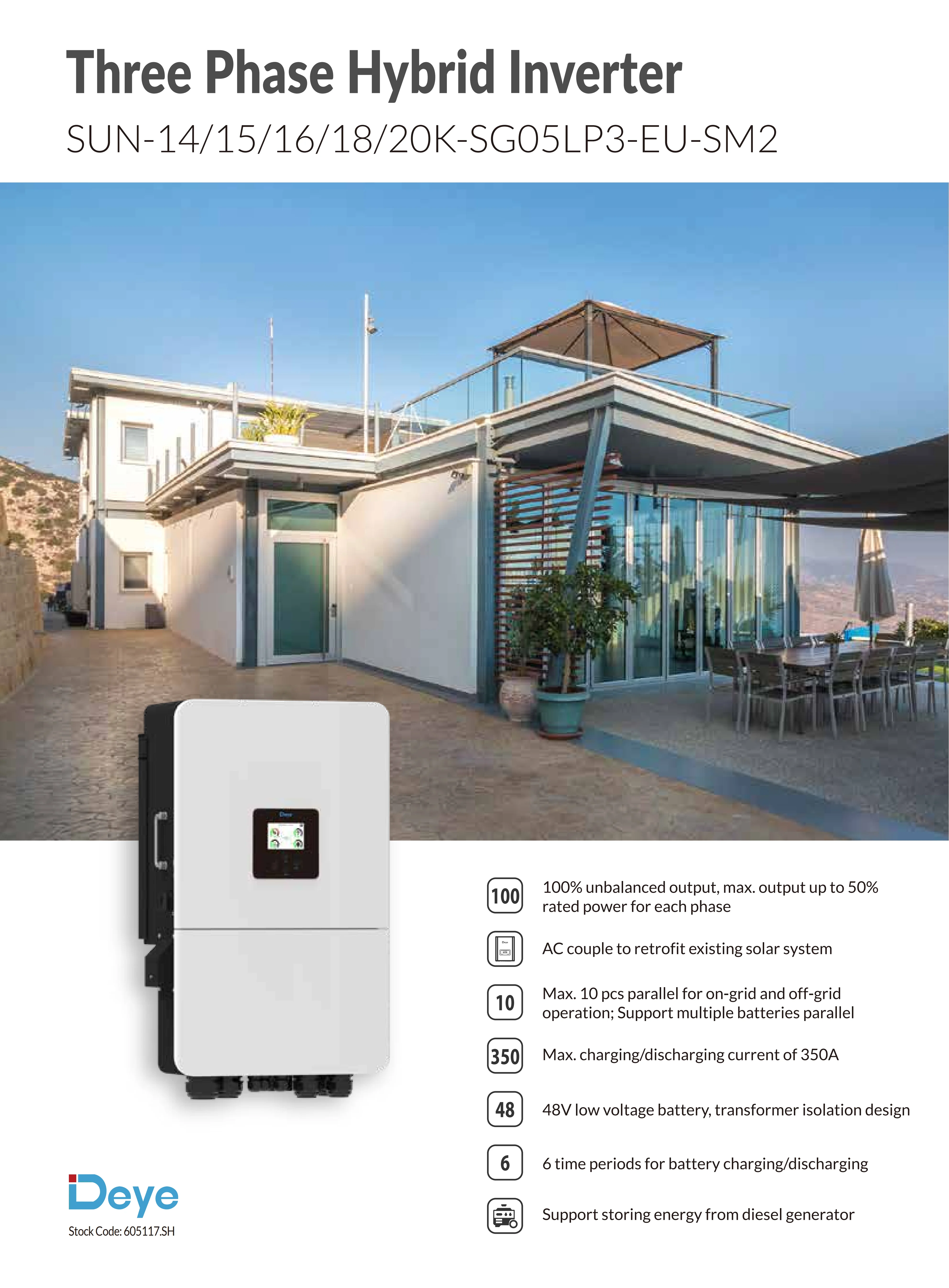 20k sg05lp3 eu sm2 three phase triple hybrid solar inverter 14 20kw low voltage battery ip65 protection-1