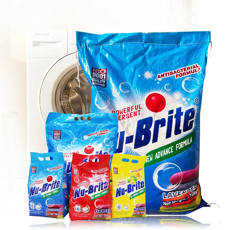 OEM ODM High Foam Eco-Friendly Laundry Detergent Powder Disposable Detergente En Polvo for Washing Clothes