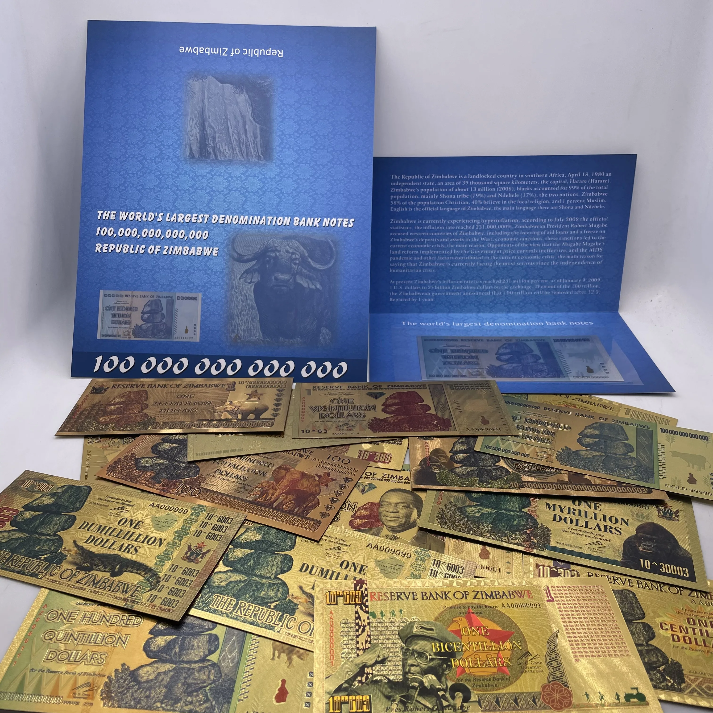 RTS Зимбабве деньги филателистических книга банкнот коллекция бумажный альбом
