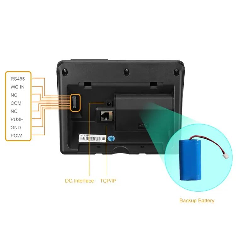 Staff Attendance System WiFi Fingerprint Facial Recognition RFID Time Recording Backup Battery Facial Detection Attendance