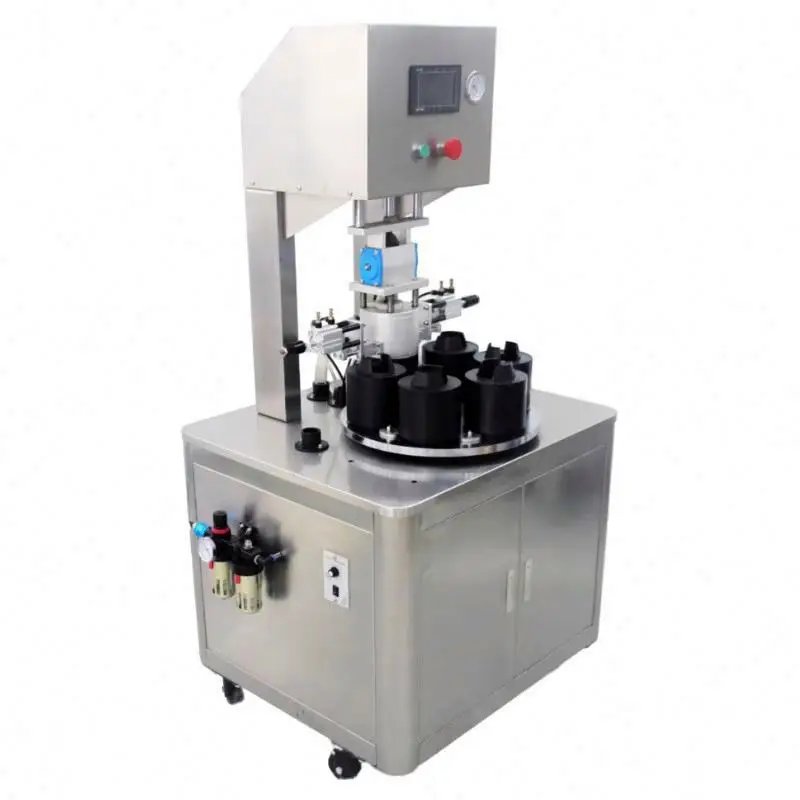 TEBAK Automatic Industrial Vacuum Capping Sealing Machine for Sauce Paste Jam Jars Grass Aluminum Bottle Caps