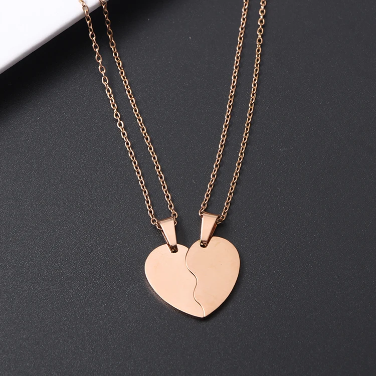 Broken Heart Necklace For Couples