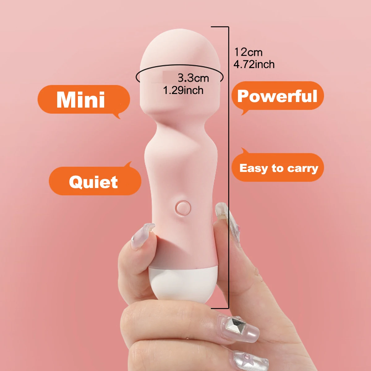 Wand Massager Vibe, Cordless, Quiet, Waterproof, Vibration Clitoris  Stimulation, Adult Sex Toys,Personal Vibrator for Women