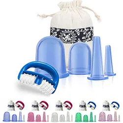 Best Chinese Cup Set for Anti Cellulite silicone facial cupping for face